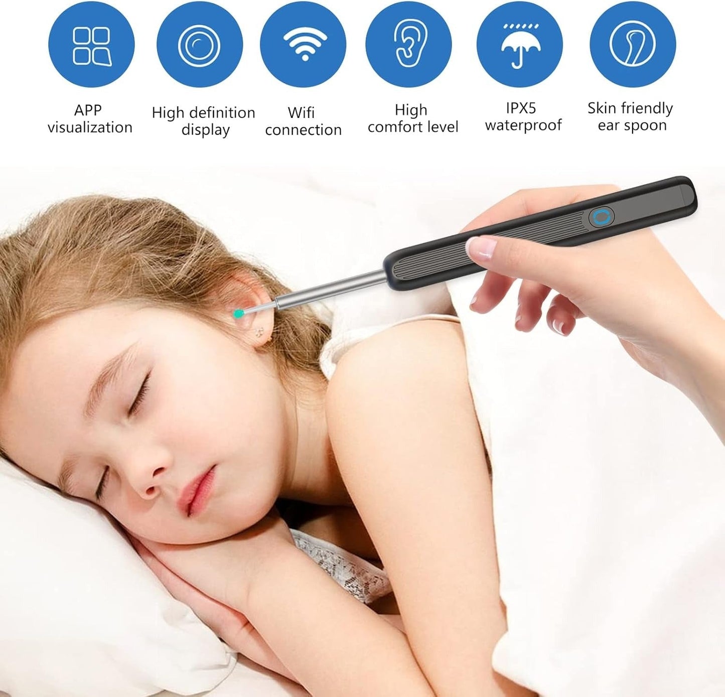 مجموعة تنظيف إزالة شمع الأذن المقاومة للماء 